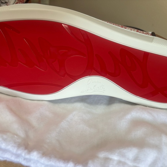 Custom designed Louis Vuitton red bottom sneakers - Picture 8 of 11